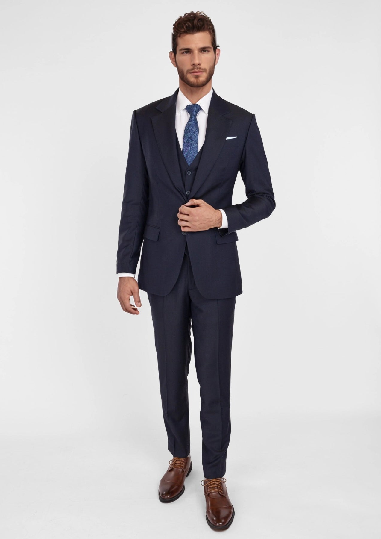 Deep Navy Ellis Suit - SARTORO