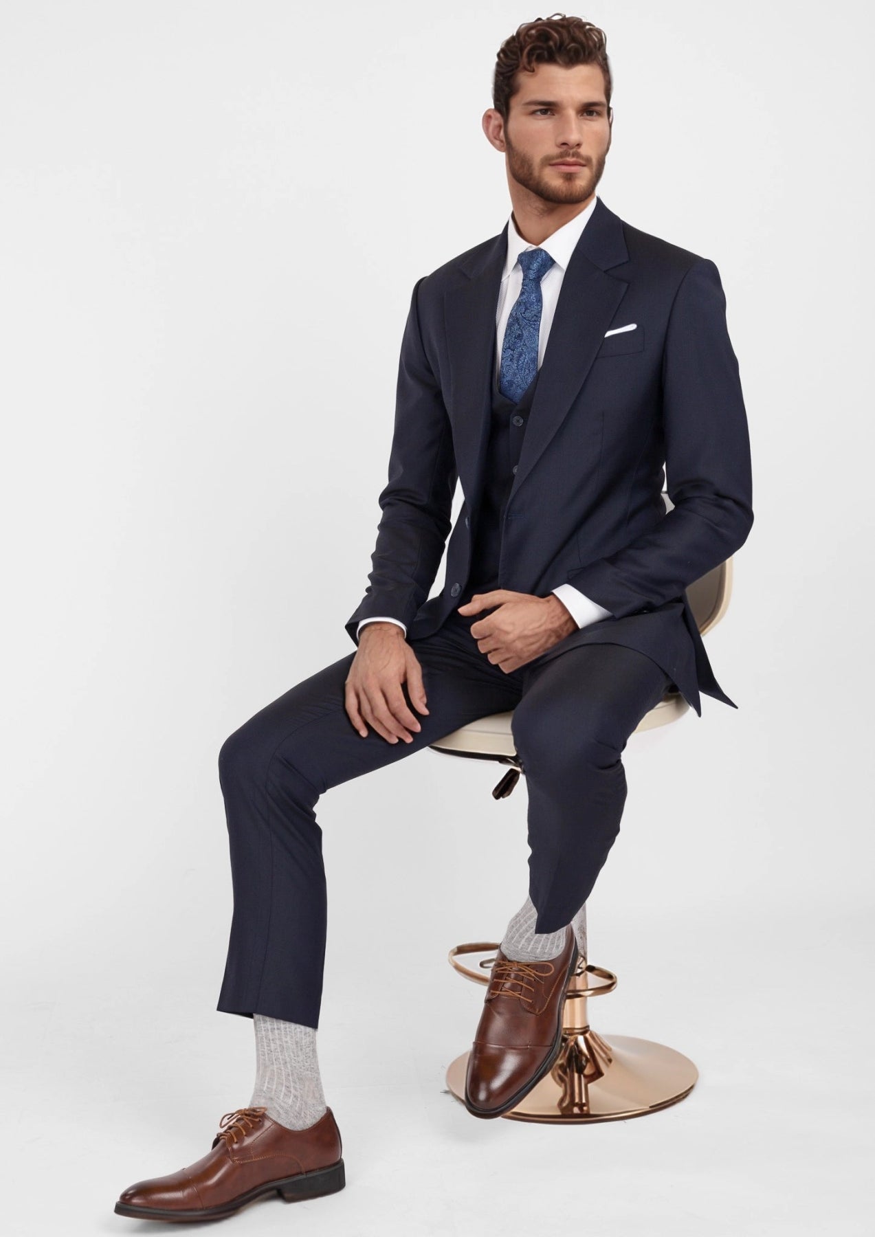 Deep Navy Ellis Suit - SARTORO