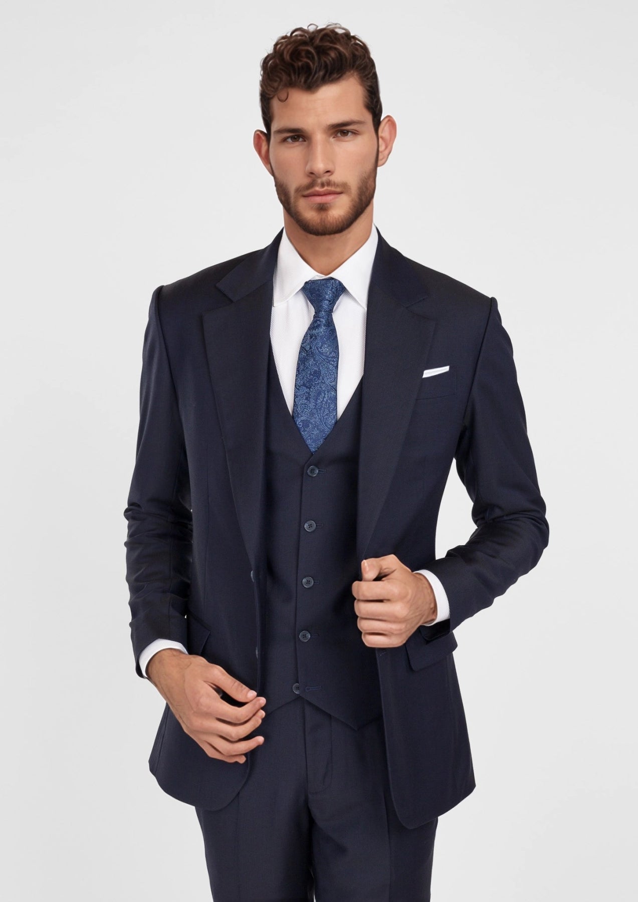Deep Navy Ellis Suit - SARTORO