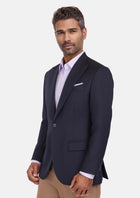 Deep Navy Herringbone Bryant Jacket - SARTORO762