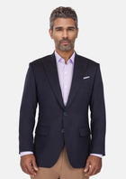 Deep Navy Herringbone Bryant Jacket - SARTORO446