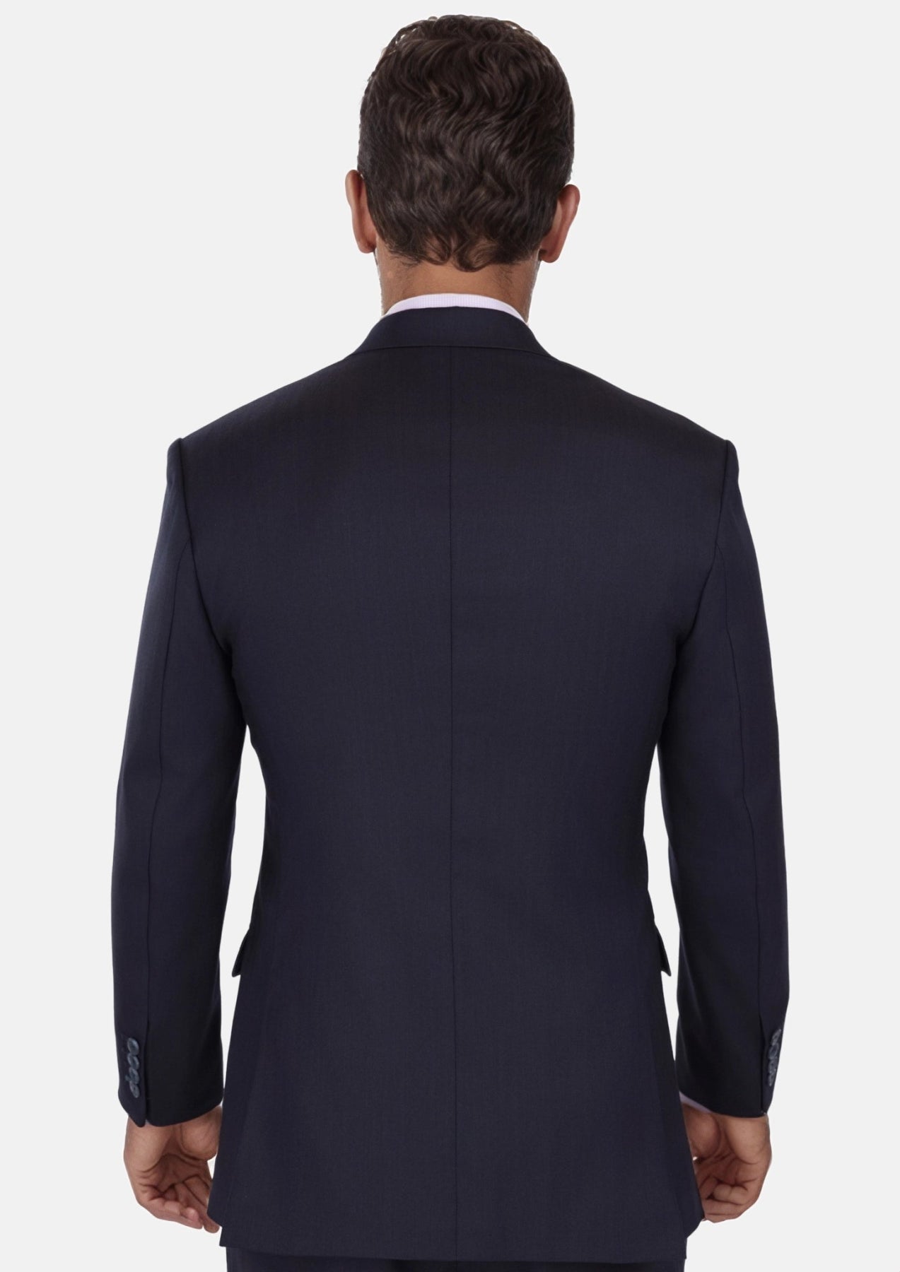 Deep Navy Herringbone Bryant Suit - SARTORO