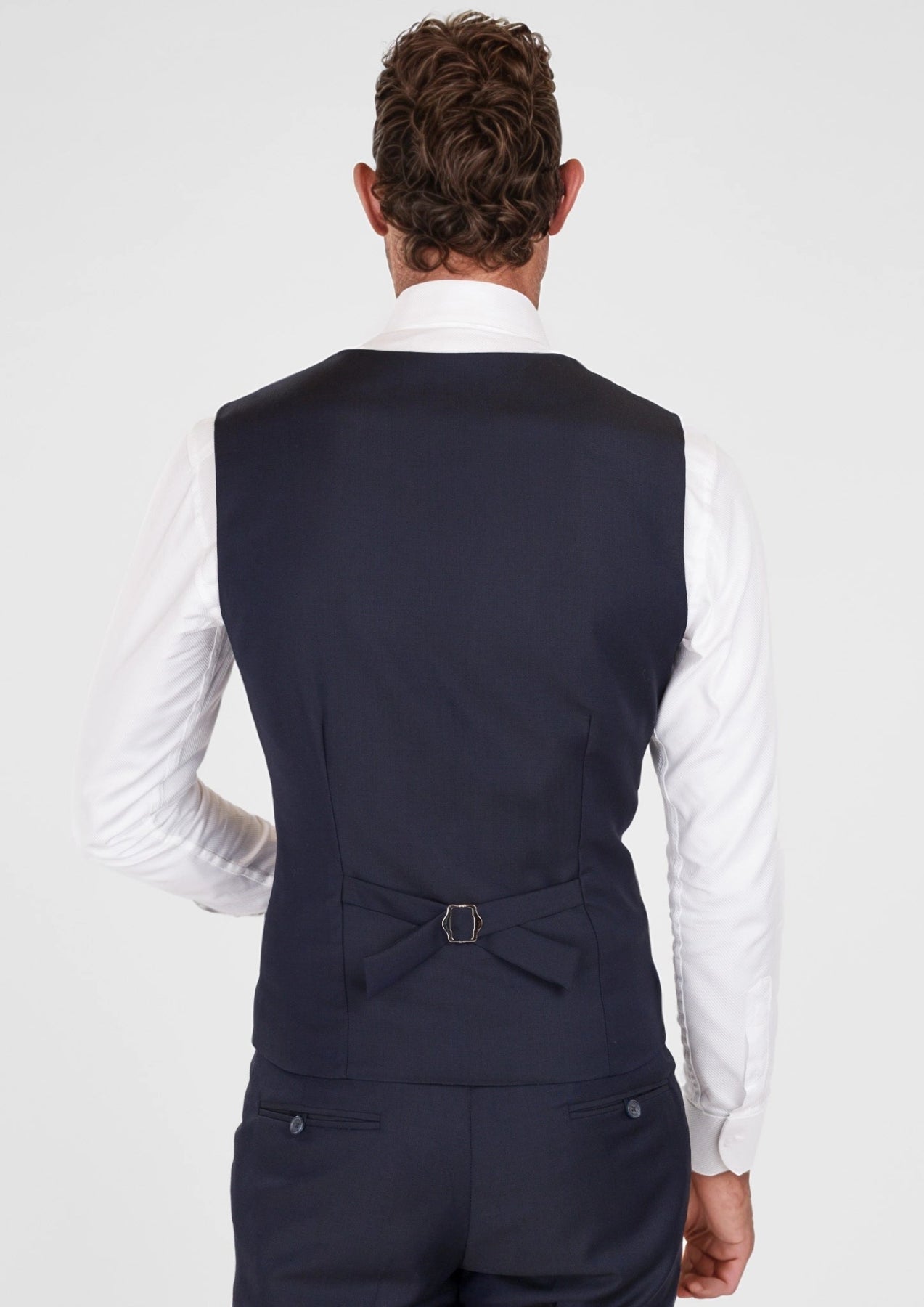Deep Navy Vest - SARTORO