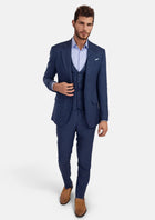 Delft Blue Bamboo Ellis Jacket - SARTORO259