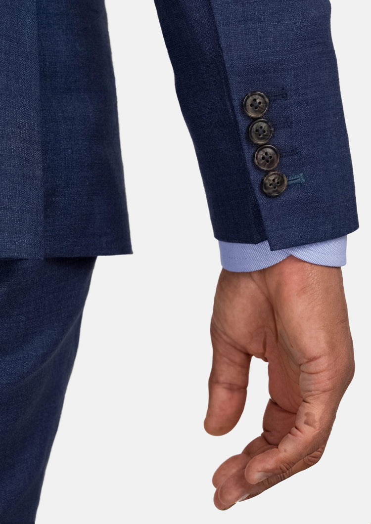Delft Blue Bamboo Ellis Suit - SARTORO601