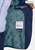 Delft Blue Bamboo Ellis Suit - SARTORO