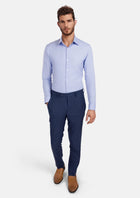 Delft Blue Bamboo Pants - SARTORO618