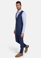 Delft Blue Bamboo Vest - SARTORO744