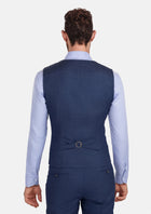 Delft Blue Bamboo Vest - SARTORO682