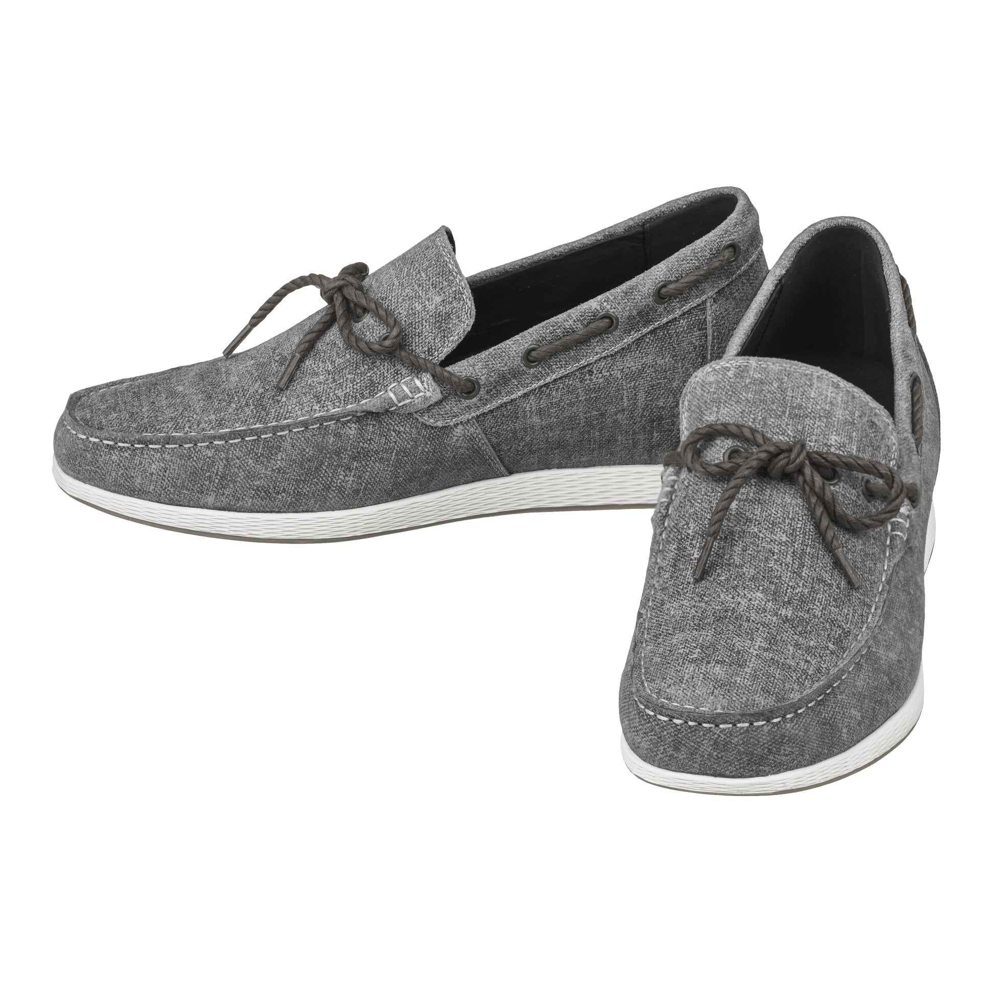 Denim Grey Boat Shoes - 2128