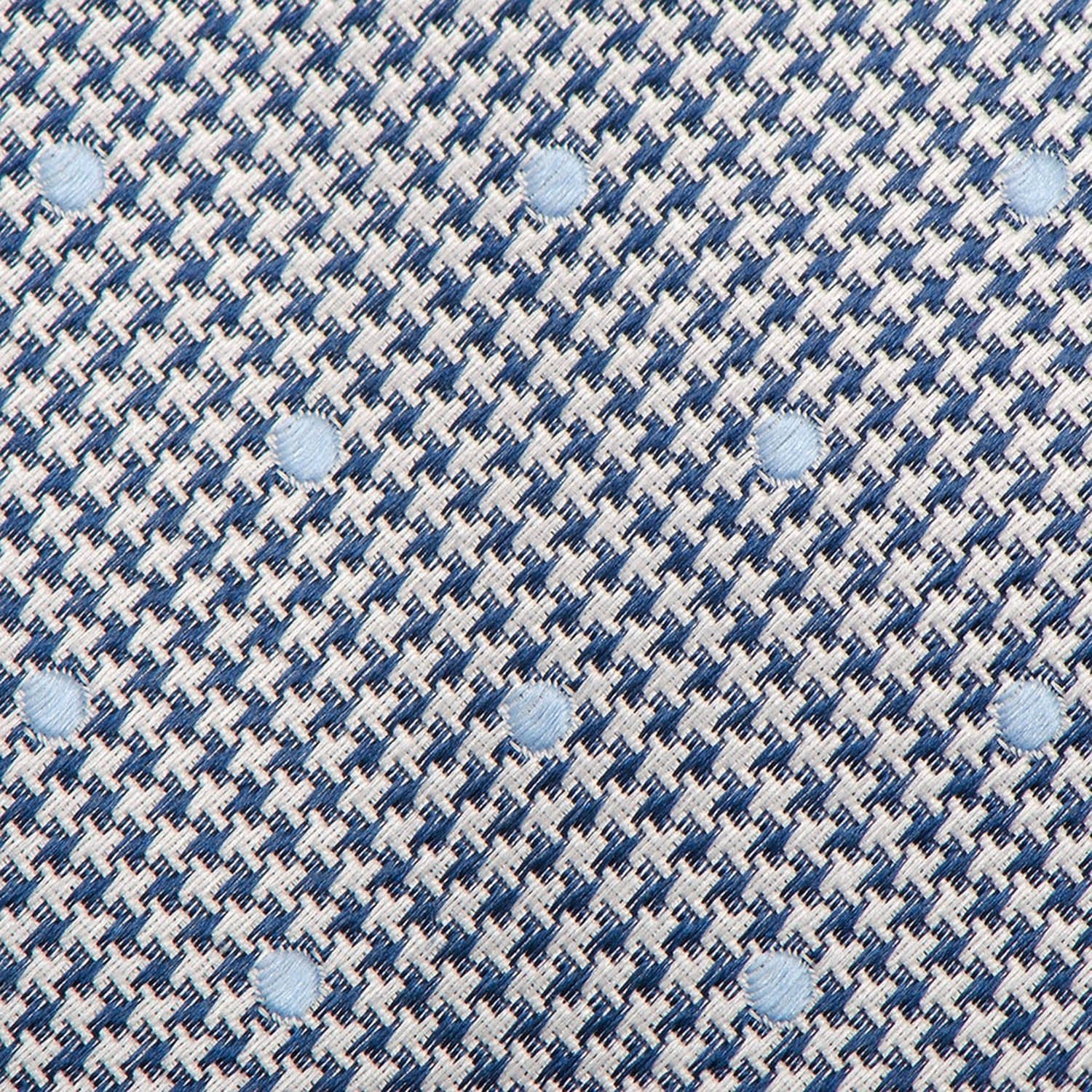 Dotted Herringbone Gray Silk Tie - SARTORO98