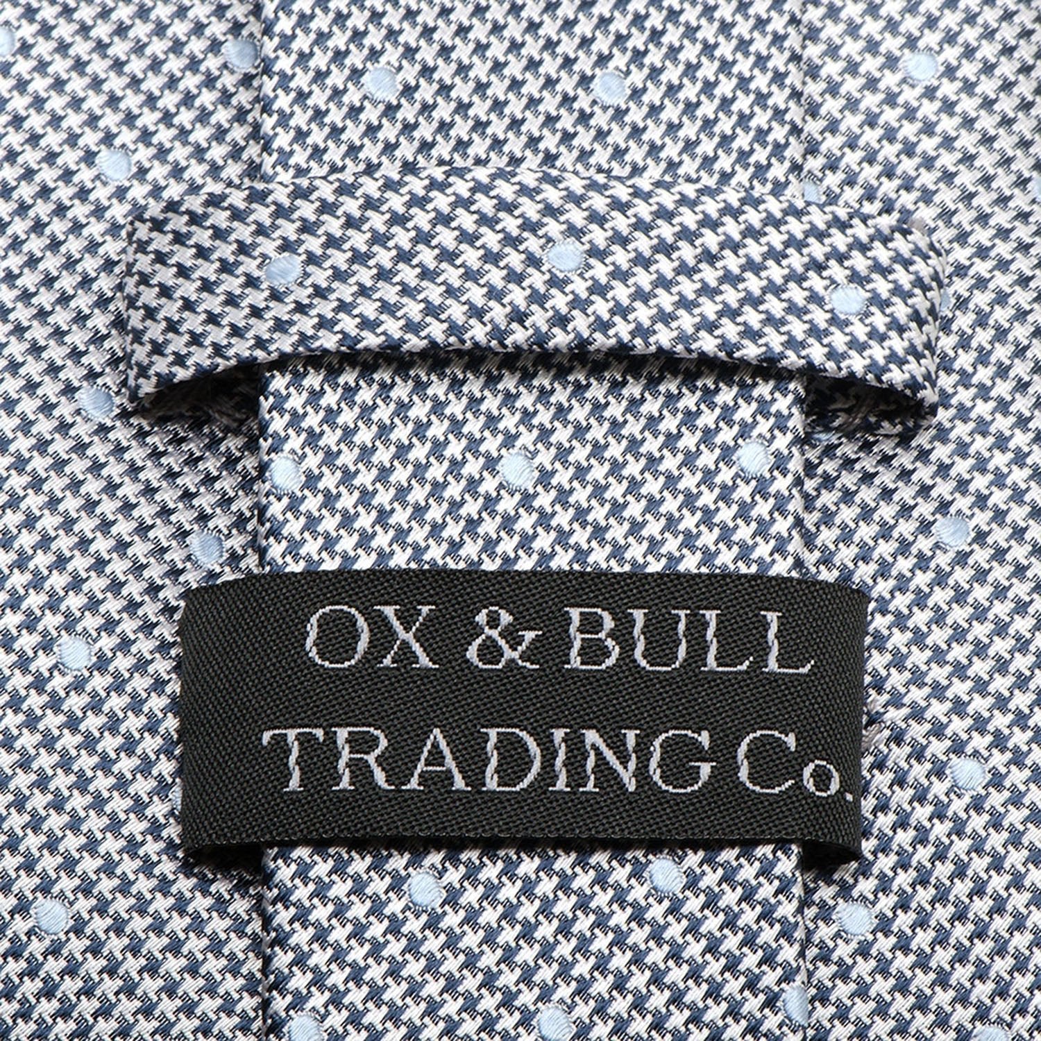 Dotted Herringbone Gray Silk Tie - SARTORO606