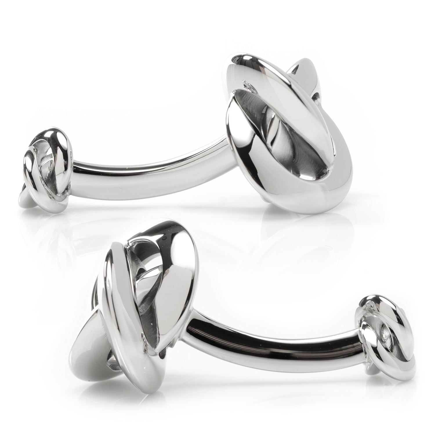 Double Sided Silver Knot Cufflinks - SARTORO804