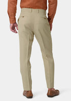 Dune Beige Cotton Chino Pants - SARTORO559
