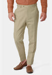 Dune Beige Cotton Chino Pants