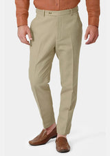 Dune Beige Cotton Chino Pants - SARTORO