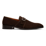 Dunhill Single Monk // Tobacco Velvet Brown Suede - SARTORO
