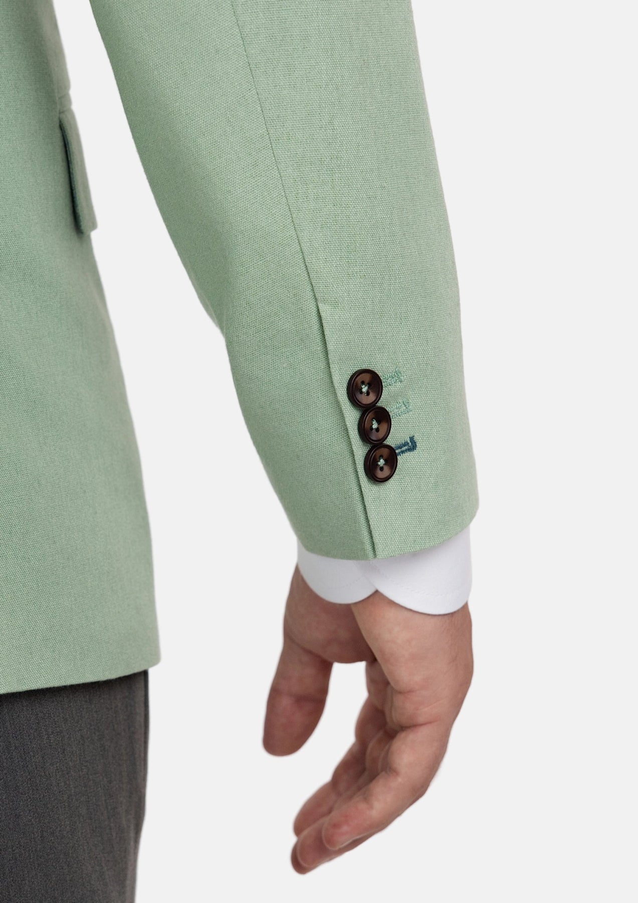 Eldridge Fern Green Linen Jacket - SARTORO