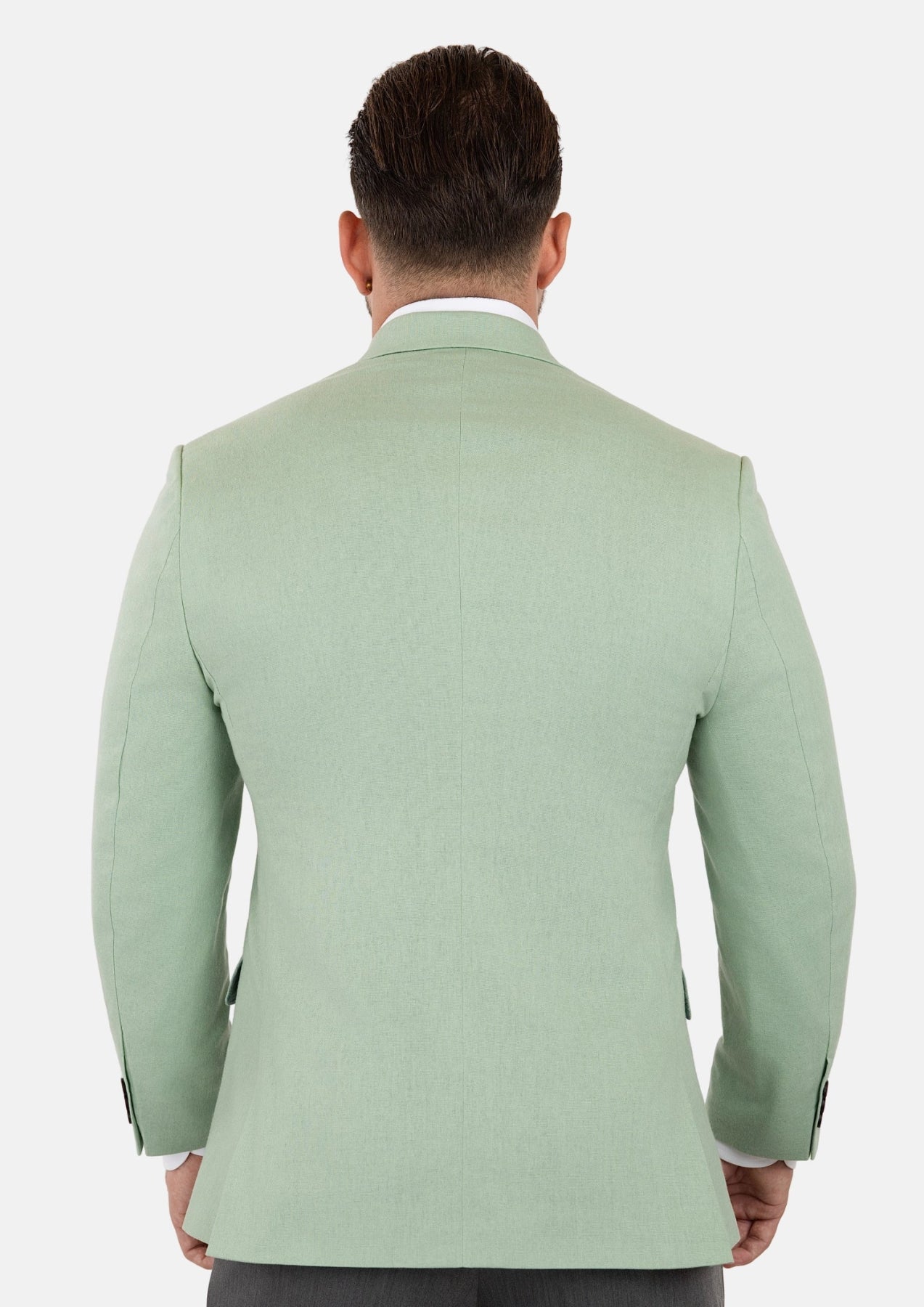 Eldridge Fern Green Linen Jacket - SARTORO