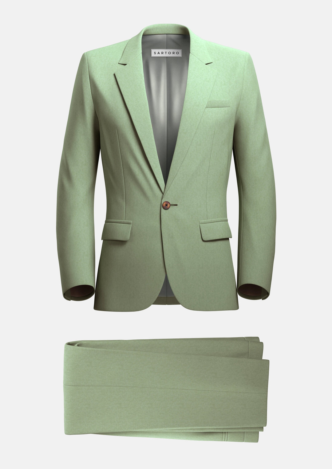 Eldridge Fern Green Linen Suit - SARTORO