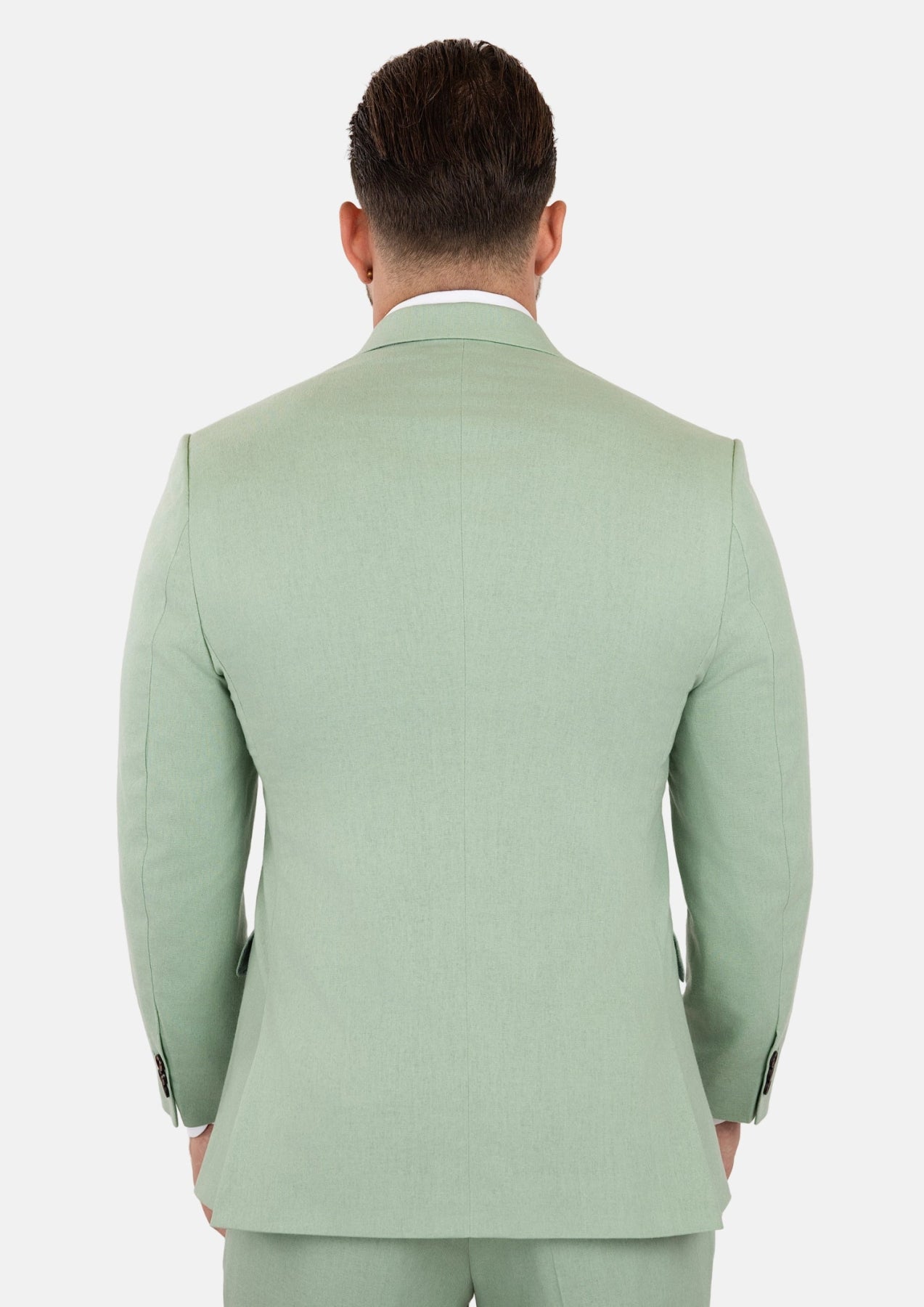 Eldridge Fern Green Linen Suit - SARTORO
