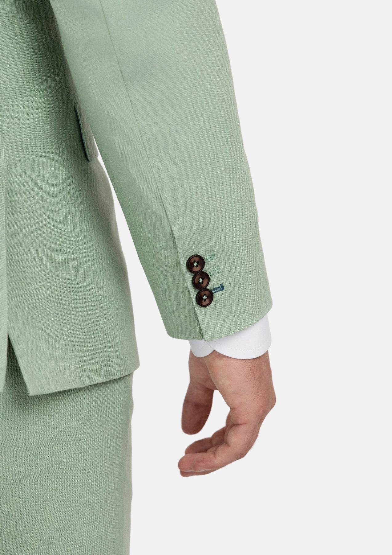 Eldridge Fern Green Linen Suit - SARTORO