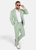 Eldridge Fern Green Linen Suit - SARTORO964