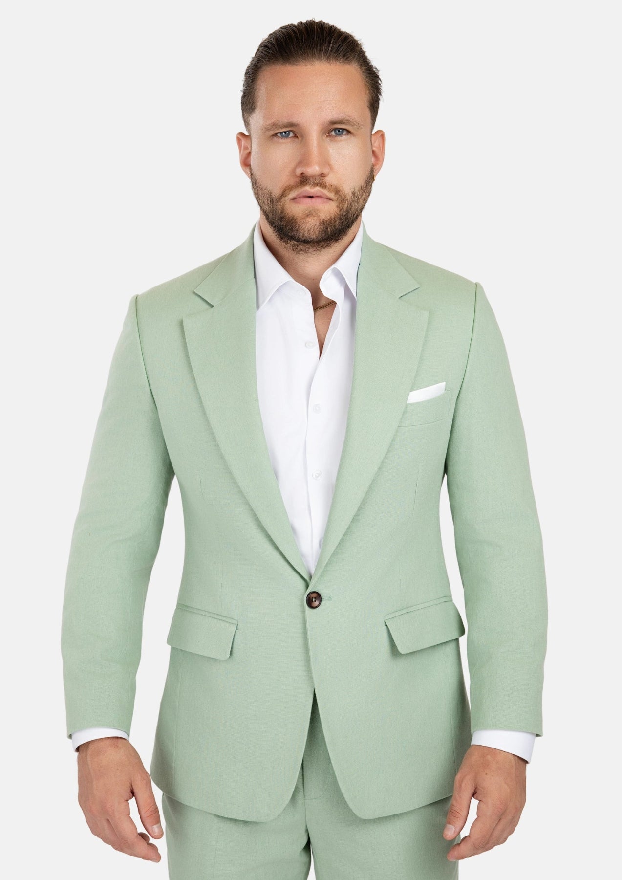 Eldridge Fern Green Linen Suit