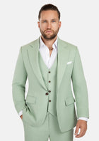 Eldridge Fern Green Linen Suit - SARTORO323