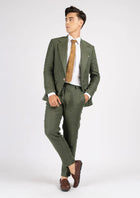 Eldridge Juniper Green Linen Suit - SARTORO90