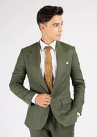 Eldridge Juniper Green Linen Suit - SARTORO336