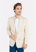 Eldridge Sand Linen Jacket - SARTORO