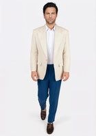Eldridge Sand Linen Jacket - SARTORO236