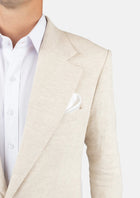 Eldridge Sand Linen Jacket - SARTORO267