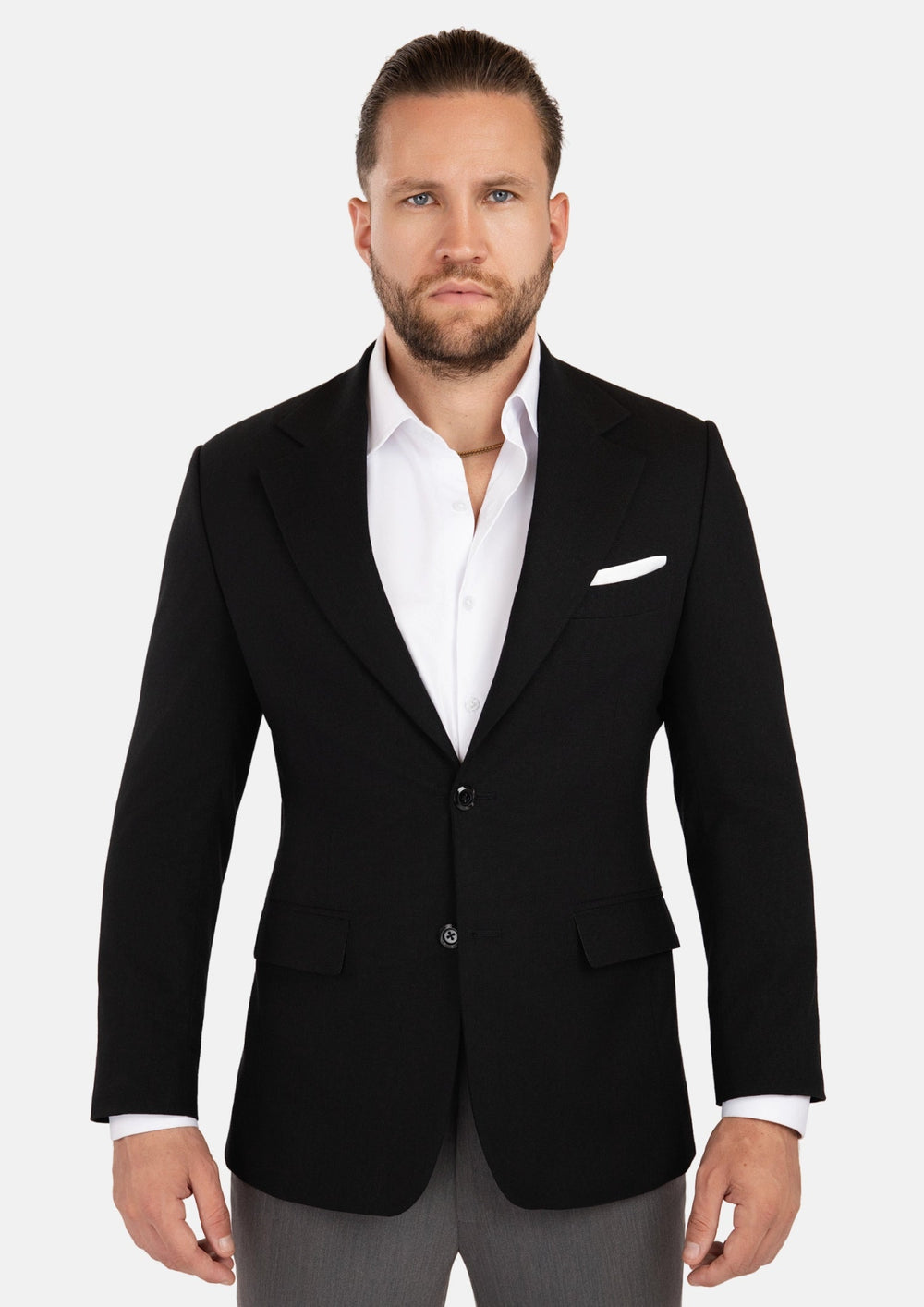 Ellis Black Linen Blend Jacket351