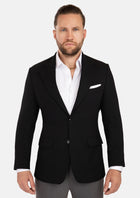 Ellis Black Linen Blend Jacket - SARTORO970