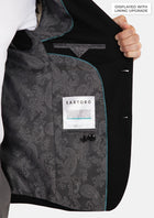 Ellis Black Linen Blend Jacket - SARTORO256