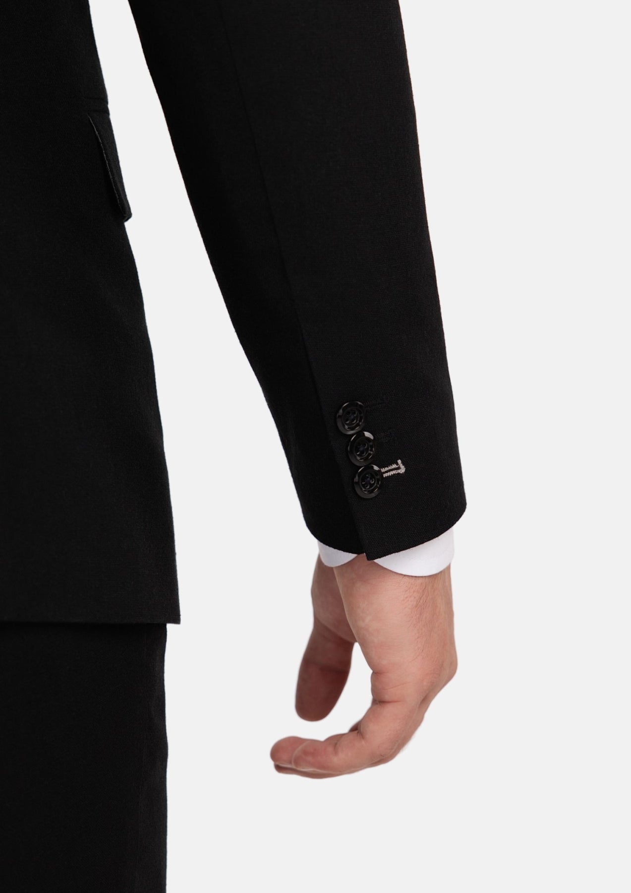 Ellis Black Linen Blend Suit - SARTORO