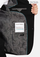 Ellis Black Linen Blend Suit - SARTORO140