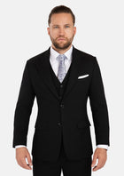Ellis Black Linen Blend Suit - SARTORO340
