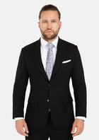 Ellis Black Linen Blend Suit - SARTORO723