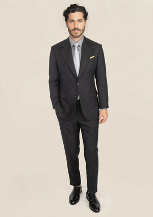 Ellis Black Pindot Suit