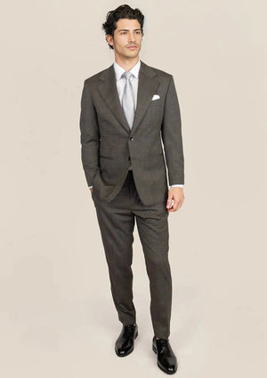Ellis Carbon Grey Pindot Suit