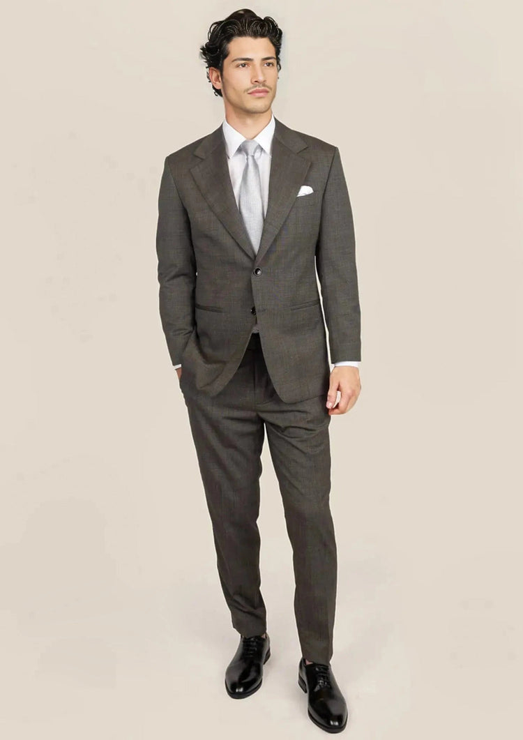 Ellis Carbon Grey Pindot Suit - SARTORO