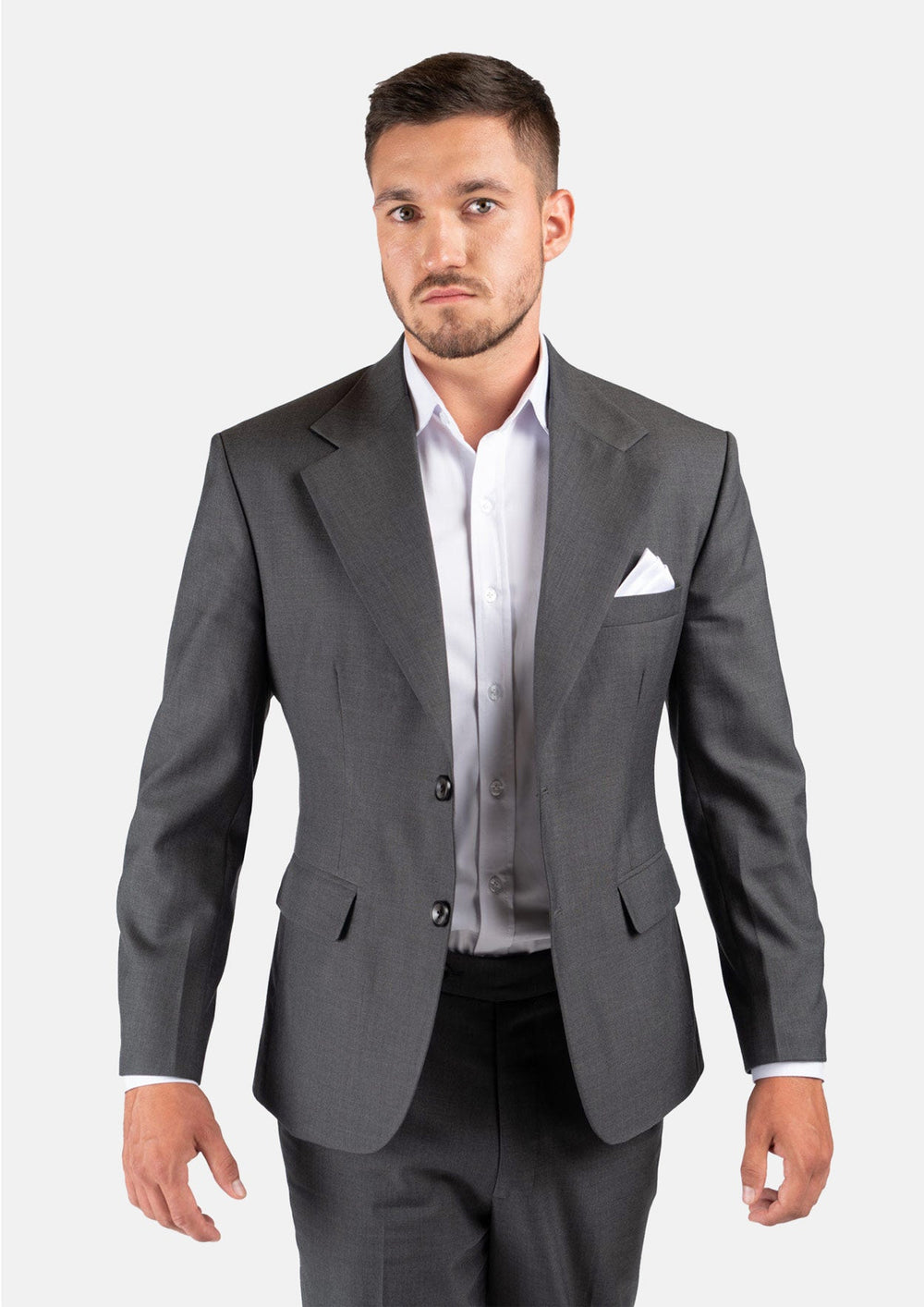 Ellis Charcoal Sharkskin Suit704