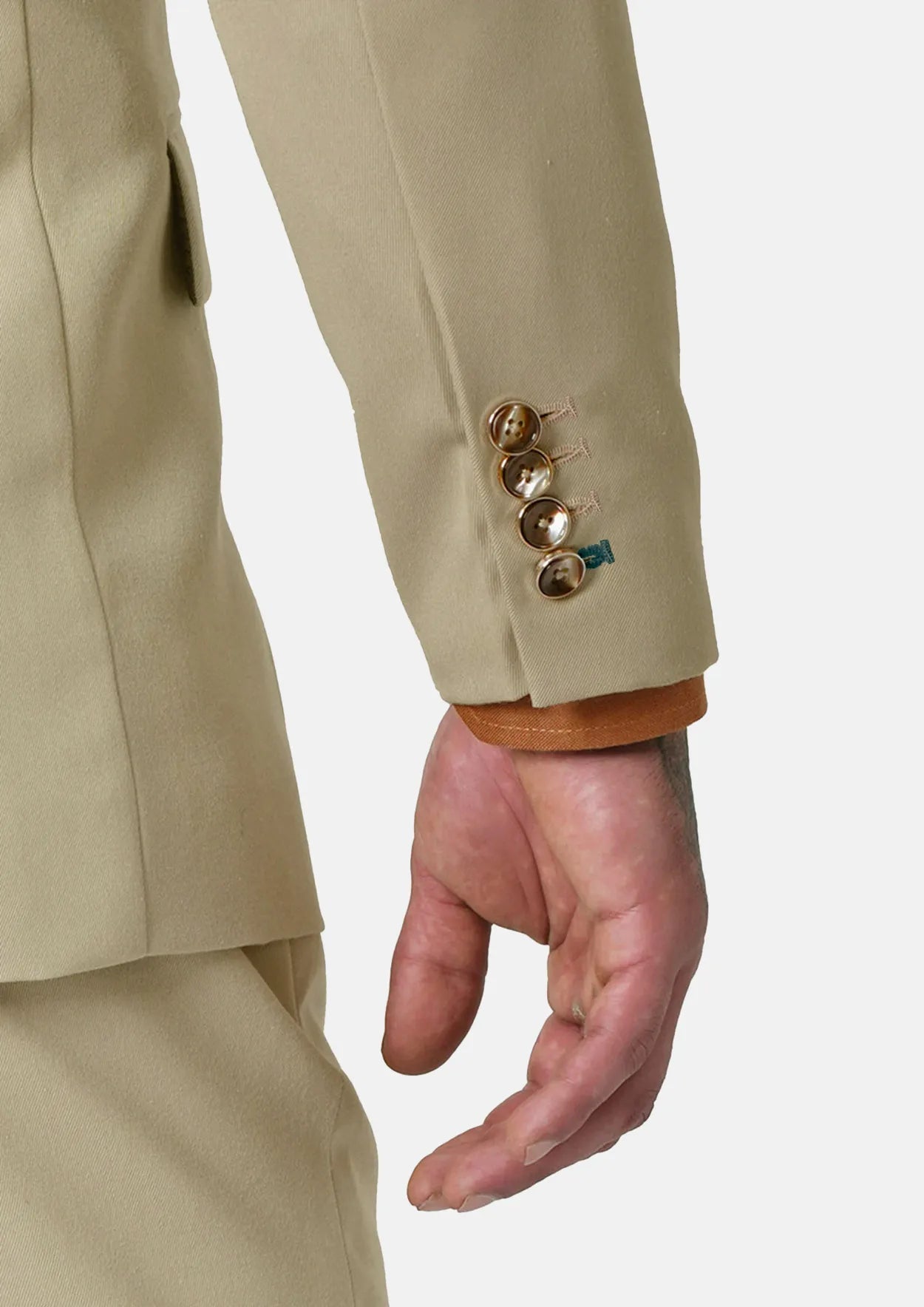 Ellis Dune Beige Cotton Suit - SARTORO