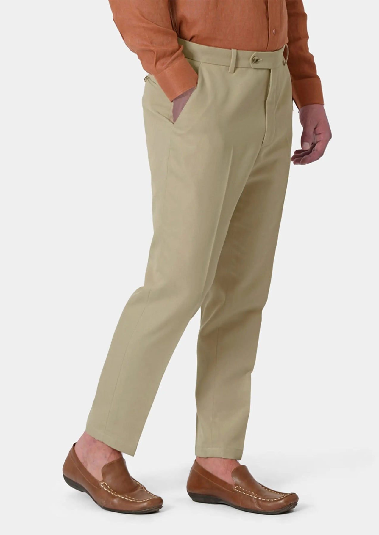 Ellis Dune Beige Cotton Suit - SARTORO