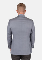 Ellis Light Grey Prince of Wales Jacket - SARTORO764