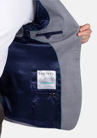 Ellis Light Grey Prince of Wales Jacket - SARTORO806