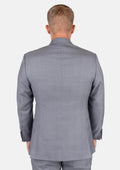 Ellis Light Grey Prince of Wales Suit - SARTORO